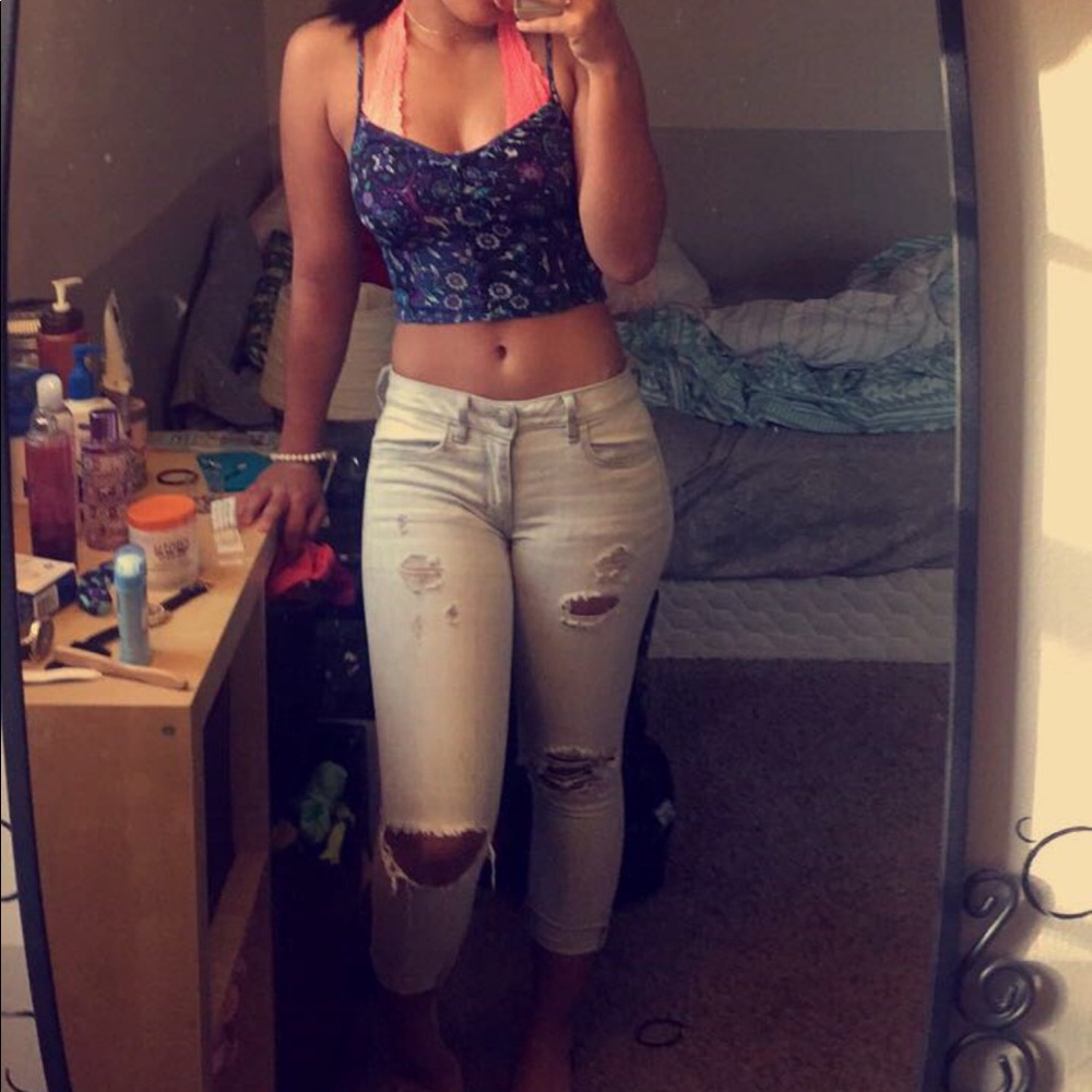 Kendall And Kylie Blue Tank top